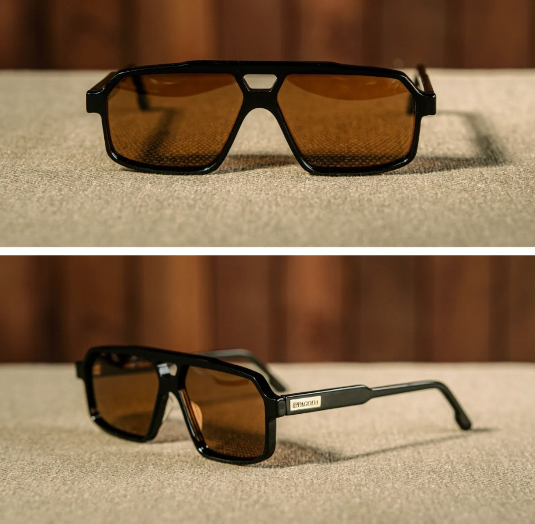 OG22 Black, brown lens
